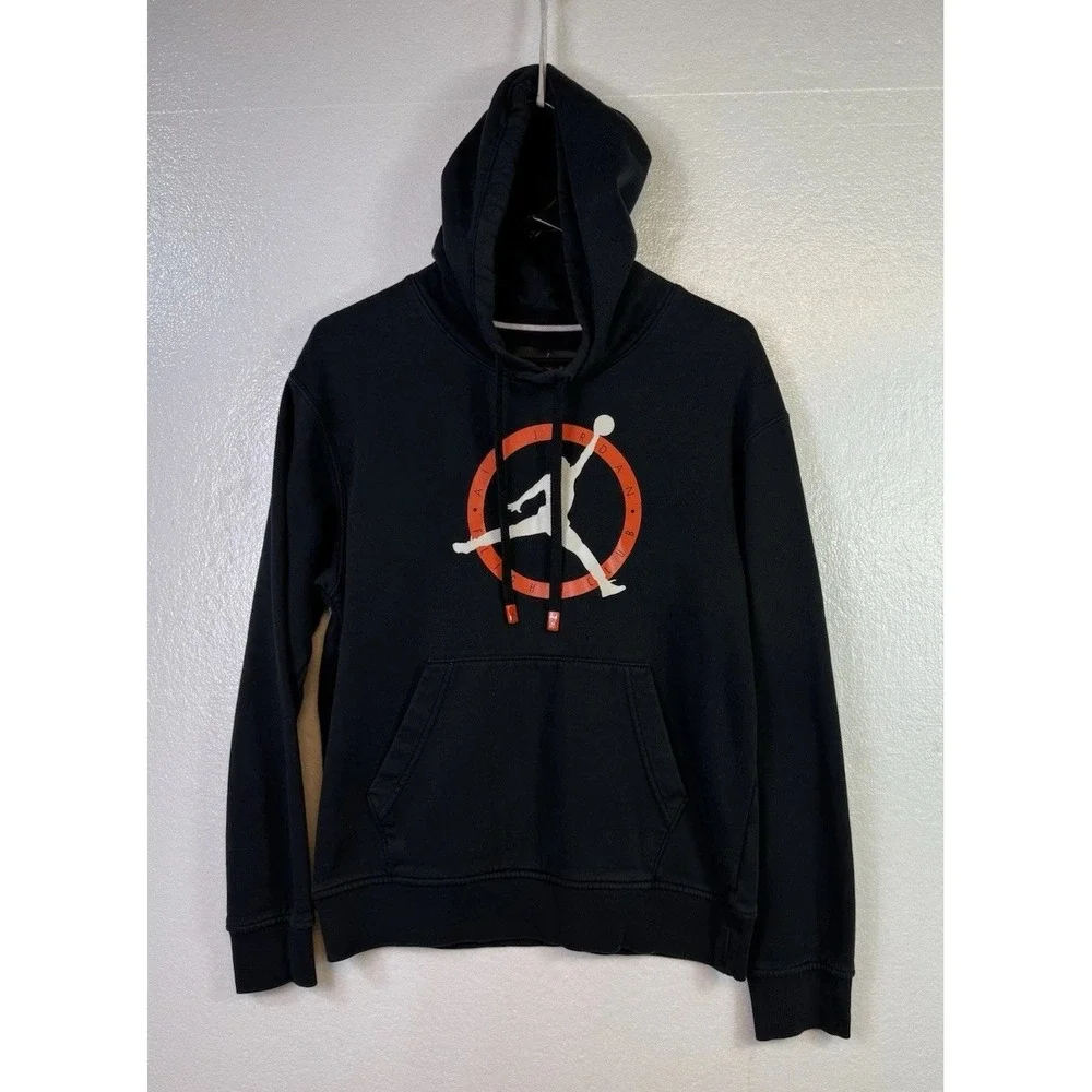 Air Jordan Flight Club Hoodie‎ Mens Sz S Black Basketball Sweatshirt Pullover